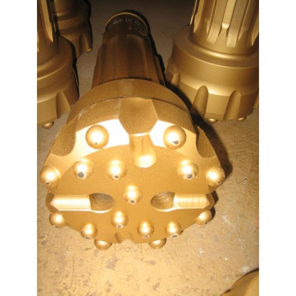 Gold flat spehircal 6 inch DTH drilling tools of SD6 drill bit 165 mm
