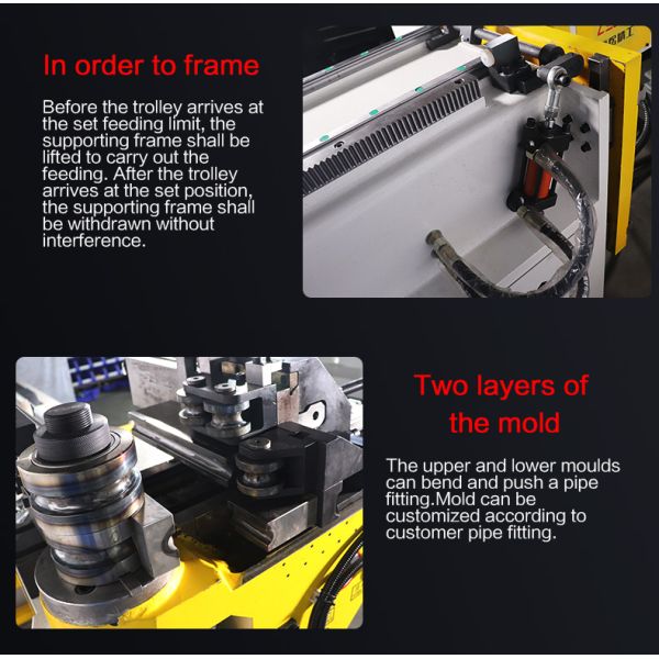 38CNC-4A-2S Automatic CNC Tube Bending Machine Iron Plastic Pipe Bender With PLC