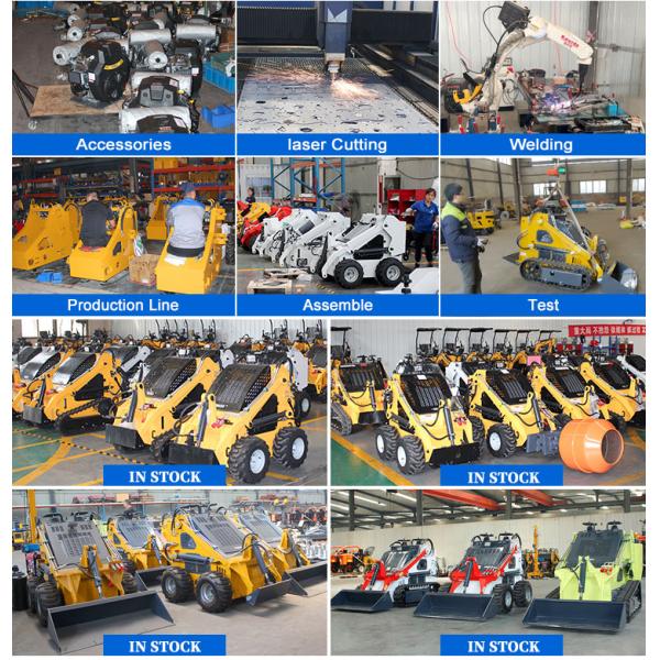 Free Shipping Epa Yanmar Engine Multifunctional Front End Loader Mini Skidsteer Rubber Track Skid Steer Loader for Sale