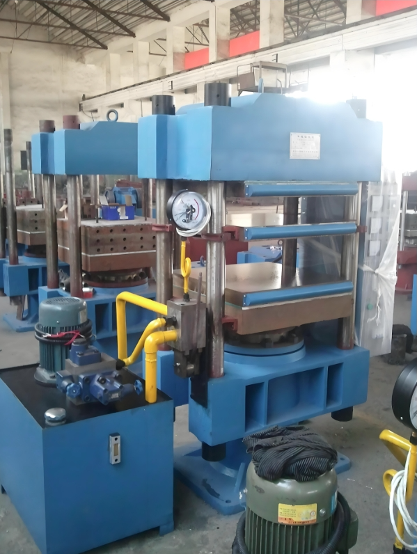 1200W 25 Tons Flat Vulcanizing Machine Rubber Testing Equipment CF8535B