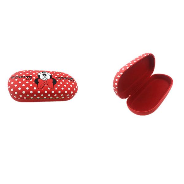 Hard PU Personalised Sunglasses Case With Red Mickey Mouse Pattern