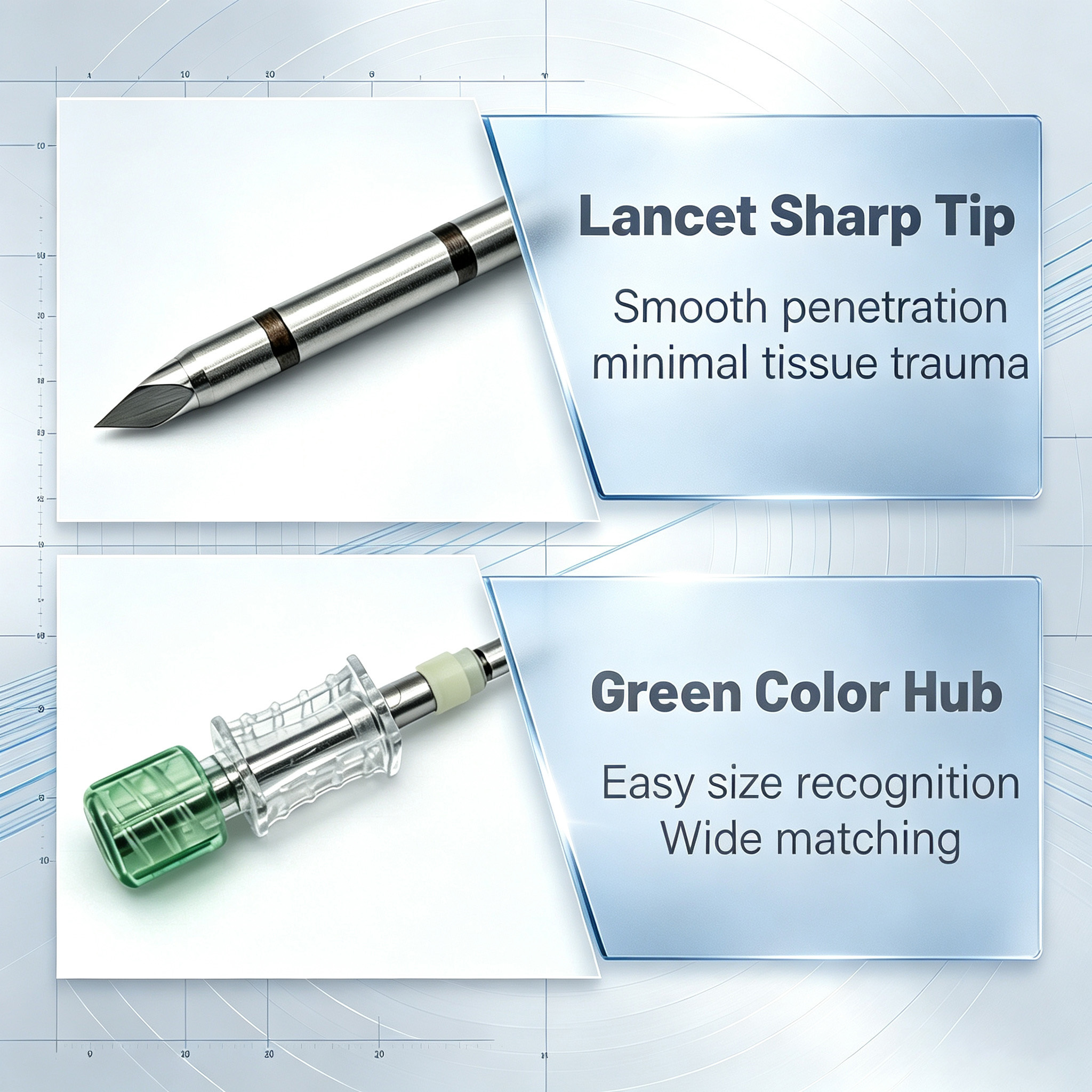 Customized Coaxial Access Needle With Plastic Hub