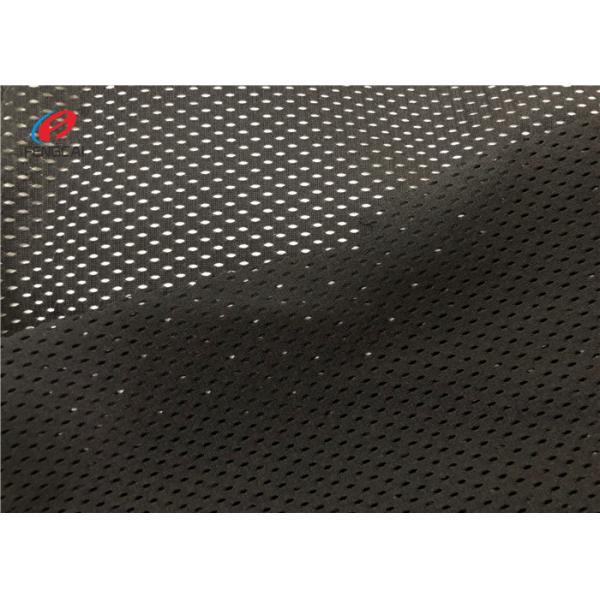 145CM Width Bmw Windows Polyester Netting Mesh Fabric Upholstery In Black