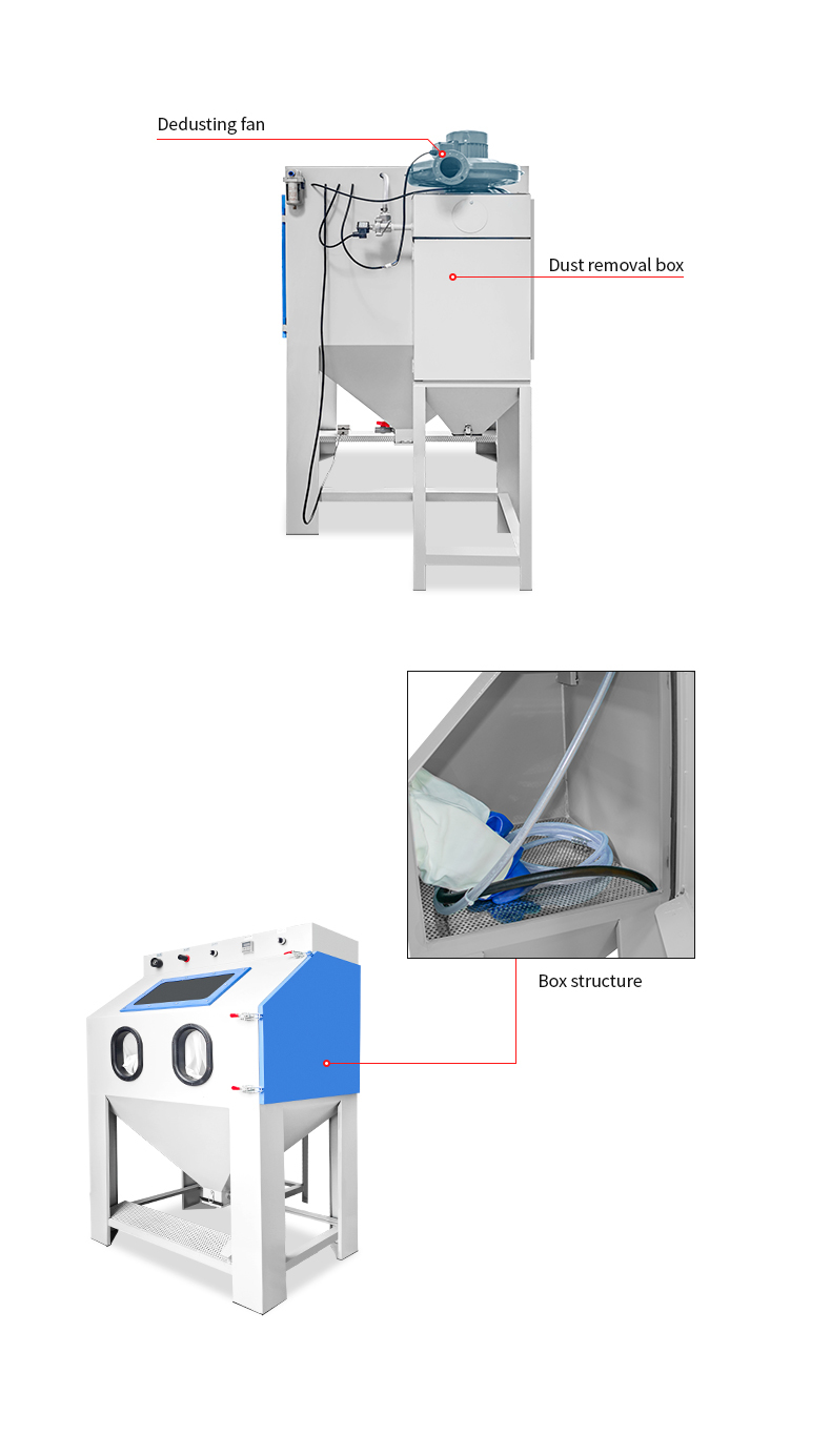 Industrial Sandblast Cabinet Vertical Sandblast Cabinet Abrasive Sandblast Machine Portable