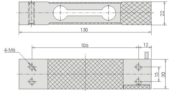Supports 3kg to 120kg capacity Precision load cell and weighing sensor weight cell single point load cell