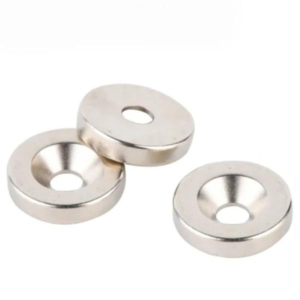 Ndfeb N35 Countersunk Neodymium Magnets With Mounting Hole