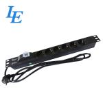 250VAC 19 Inch Server Rack PDU With C14 Inlet