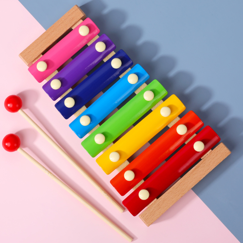 Baby Unisex Kids Wooden Xylophone Toy Music Instrument Non Toxic