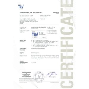 wuxi finergy tech co,.ltd Certifications