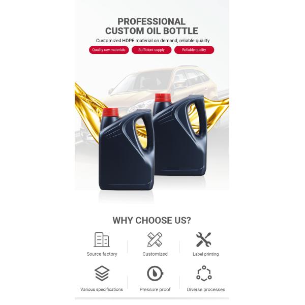 Anti Freezing Engine Oil Plastic Bottle Custom Label Gasoline Fuel Bottle