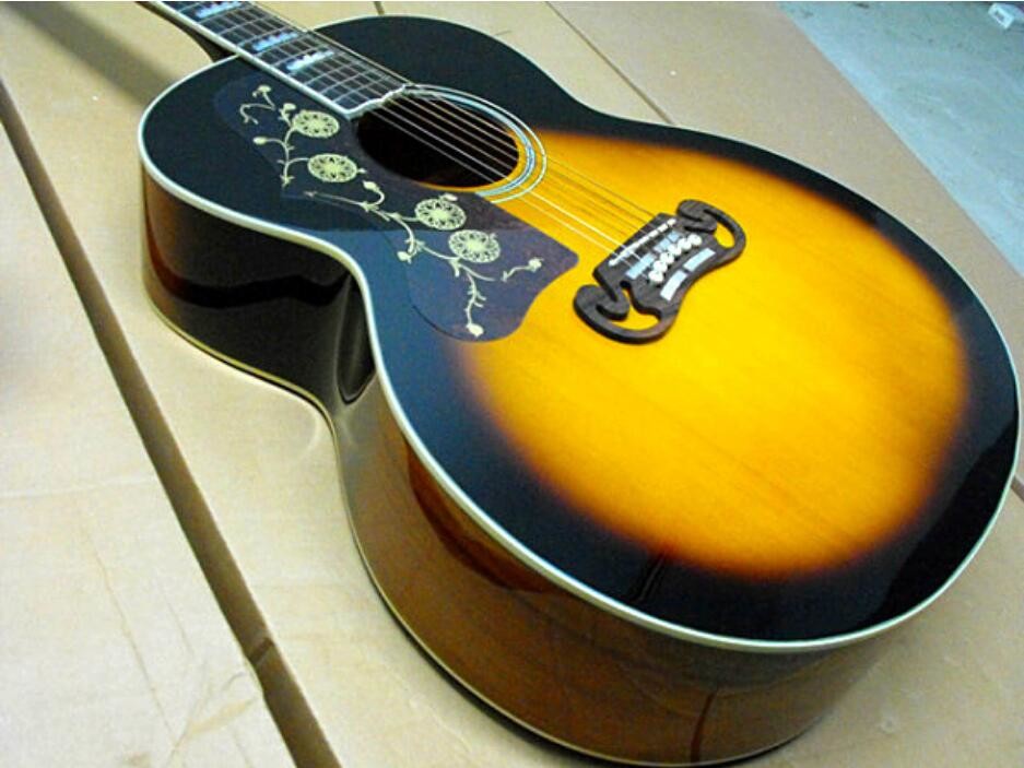 2018 New left handed Chibson G200 acoustic guitar lefty GB GB200 electric acoustic guitar lefty vintage looking