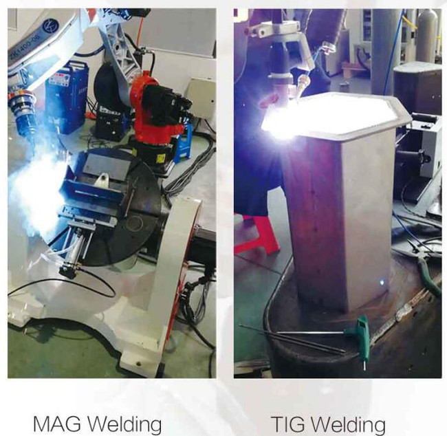 H Type Welding Positioner Turntable Double Station Single Axis Zhenkang Industrial Welding Robots