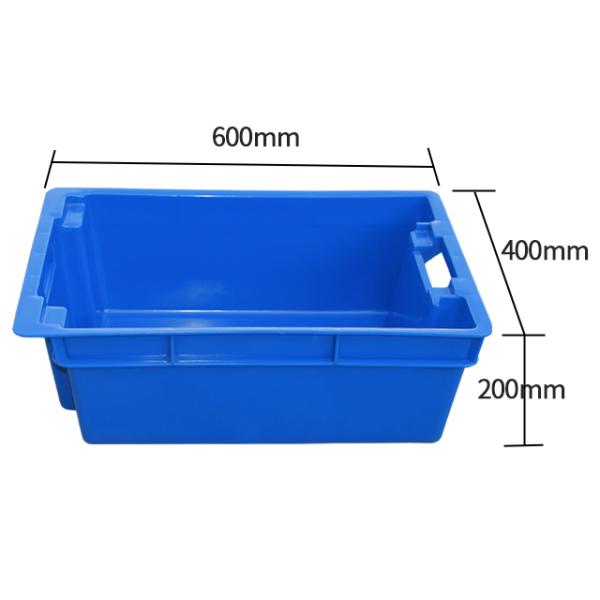 Easy to clean stacking and storage plasticcrate Stackable storage vegetable mesh plastic tomato crate