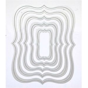 Quality DIY rectangular scrapbook Die rectangular geometry Rectangular embossed document 3943 for sale