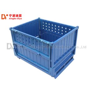 Foldable Stacking Rack System , Adjustable Stackable Wire Mesh Cage