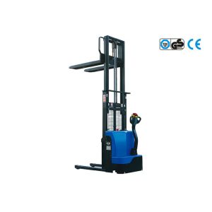 Quality 12V Electric Pallet Stacker 1000kg , Mechanical Steering Small Turning Radius for sale