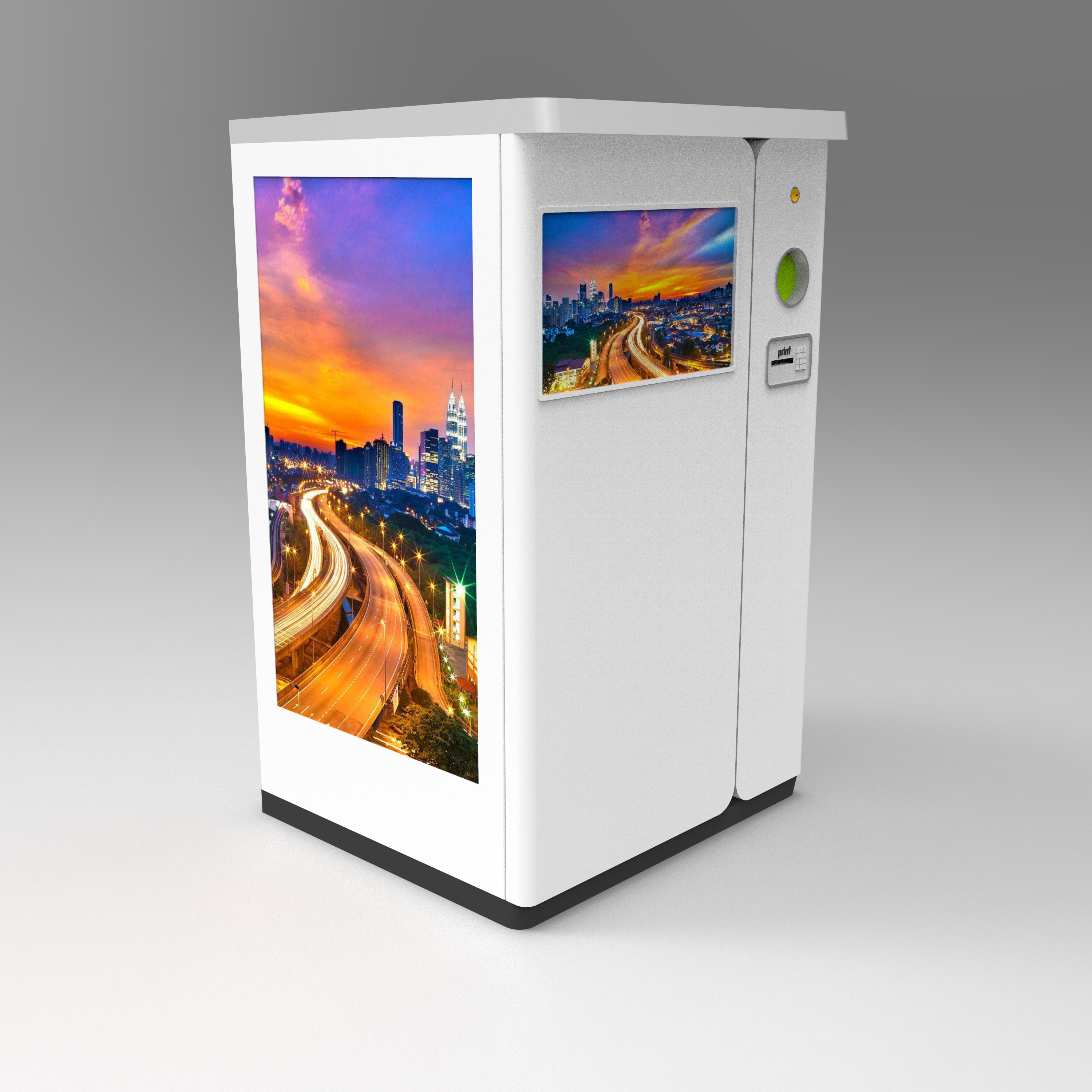 Commercial Supermarket Indoor Circle RVM 700 RVM Reverse Vending Machine