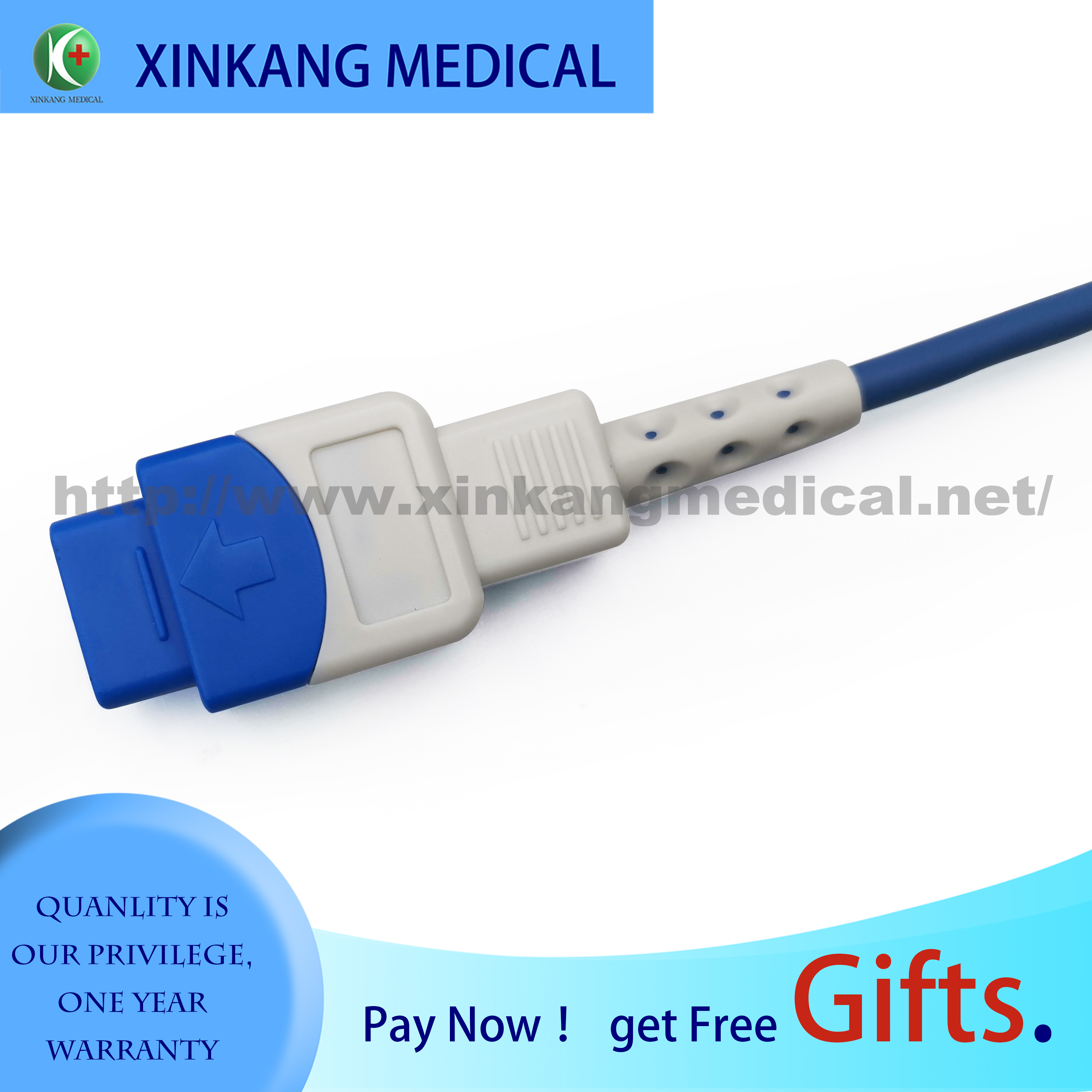 Pediatric Finger Clip Medical Spo2 Sensor Reusable 9 Pin for GE Ohmeda Trusignal