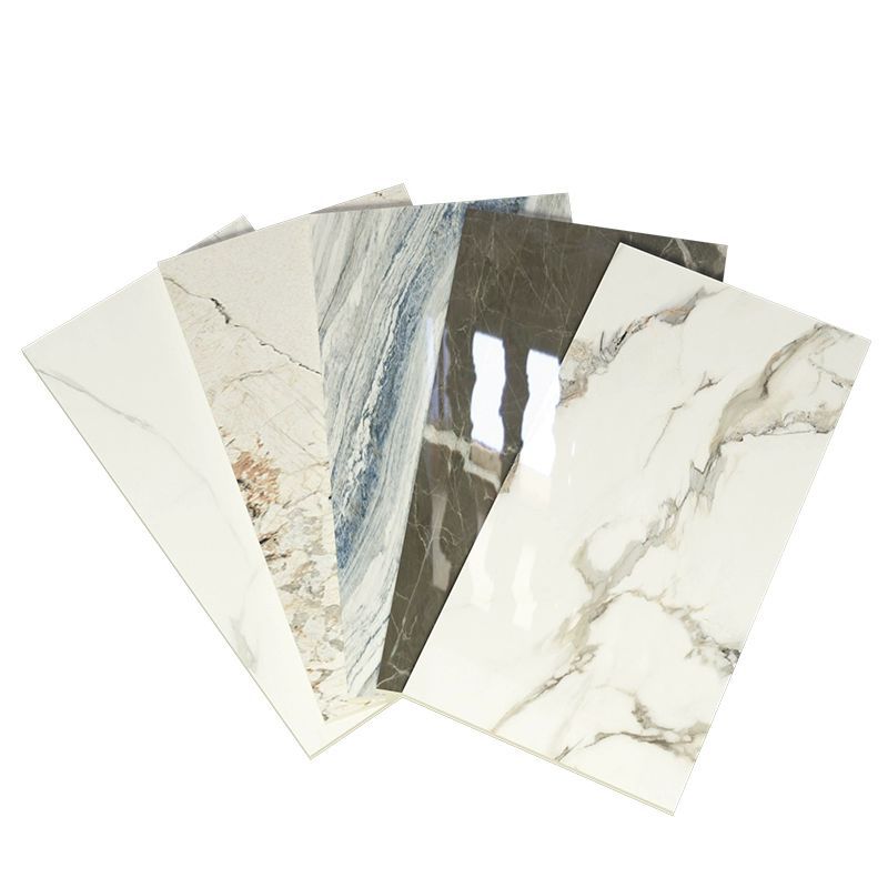 Waterproof PVC Designs Wallpaper Marble Bamboo Charcoal Board Veneer Fiber Wall Panel
