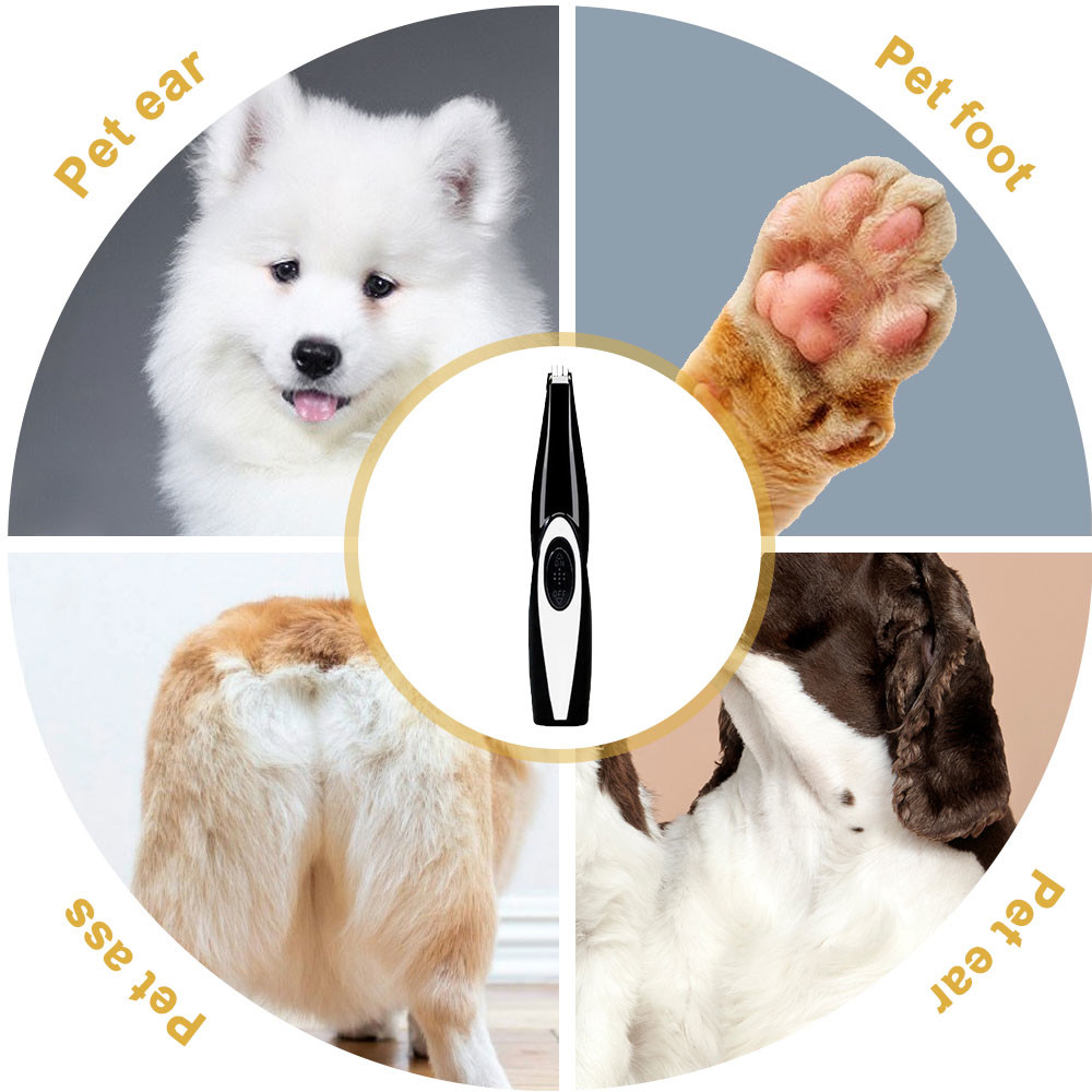 One Button Switch Pet Hair Trimmer , Pet Grooming Clippers Ceramic Cutter Head