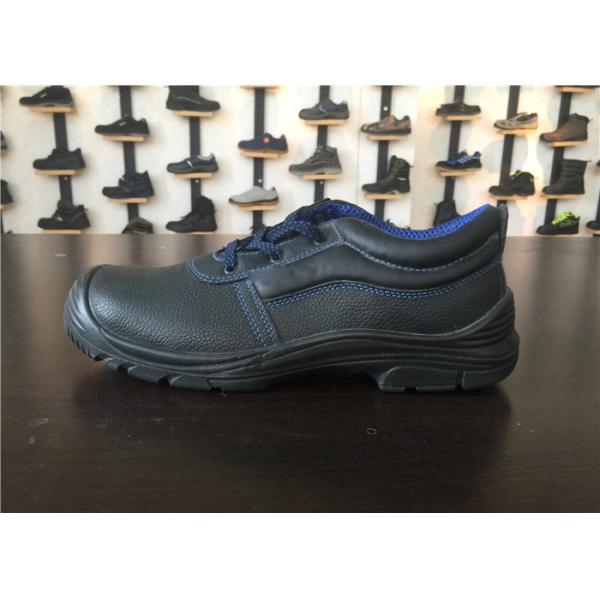 Embossed Leather Construction Safety Shoes , Industrial Work Shoes Anti Static