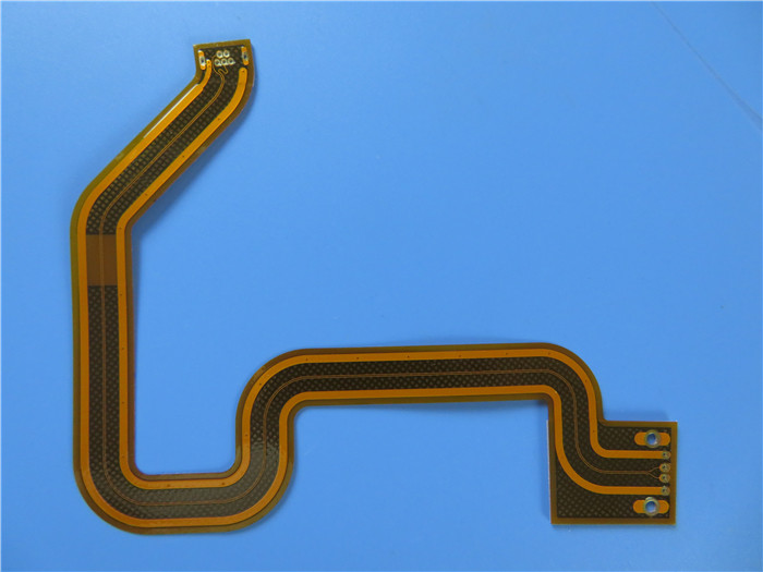 Dual Layer Flexible Printed Circuit Board FPCB on Polyimide with Immersion Gold and Impedance control for USB Connector