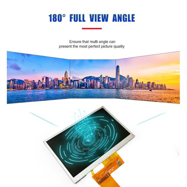 4.3 Inch TFT LCD Module IC ST7282 480x272 Resolution RGB Portable
