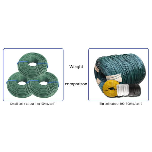 Free Sample 0.6mm Pvc Coated Binding Wire Iron Painted Surface