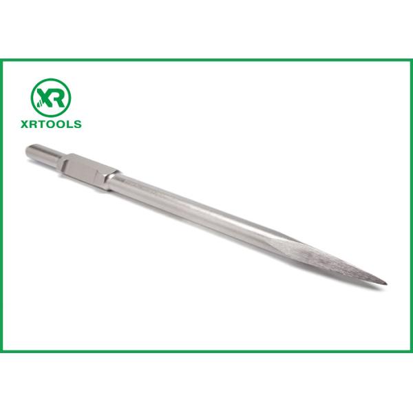 30MM Round Shank Electric Masonry Chisel , Sand Blaster Cold Steel Chisel For Stone