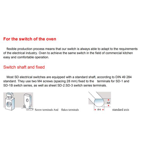 Ceramic switch NM-16-5-06 Rotary switches OVEN SWITCH Switch gear Three gears switch