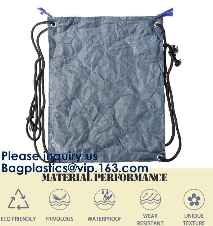 Eco Friendly Reusable Waterproof Tyvek Passport Holder Packing Cubes Toiletry kit Backpack Tote Bag Travel Accessories
