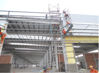 Galvanizd Color Sheet Steel Structural Prefabricated House