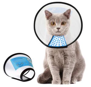 Quality Adjustable Pet Training Collars White Comfy Dog Cat Cone Collar for sale