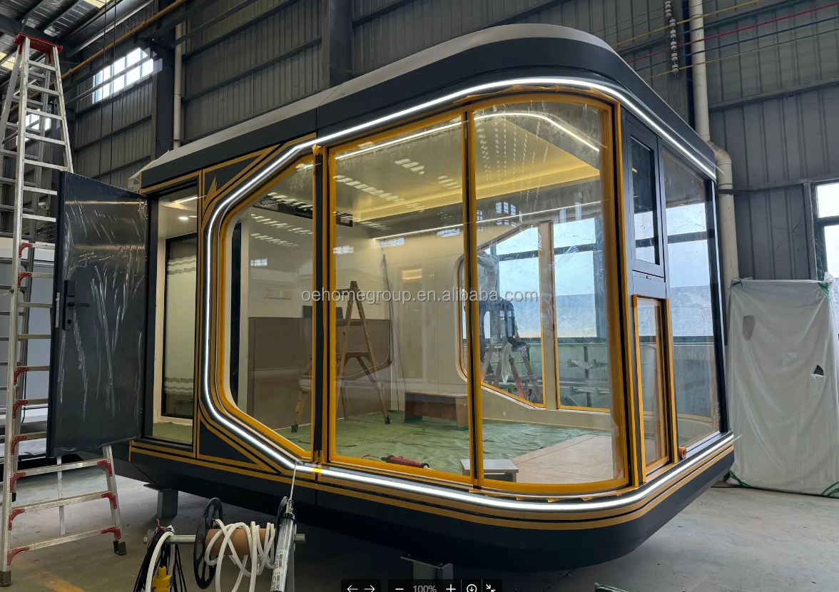 Spain Hotel Space Capsule House 5 Star Steel Buildings Space Capsule Container Houses Commercial House Space Capsule