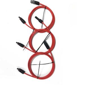 Quality MC4 Flexible Solar Power Extension Cable Temperature Rating 105°C for sale