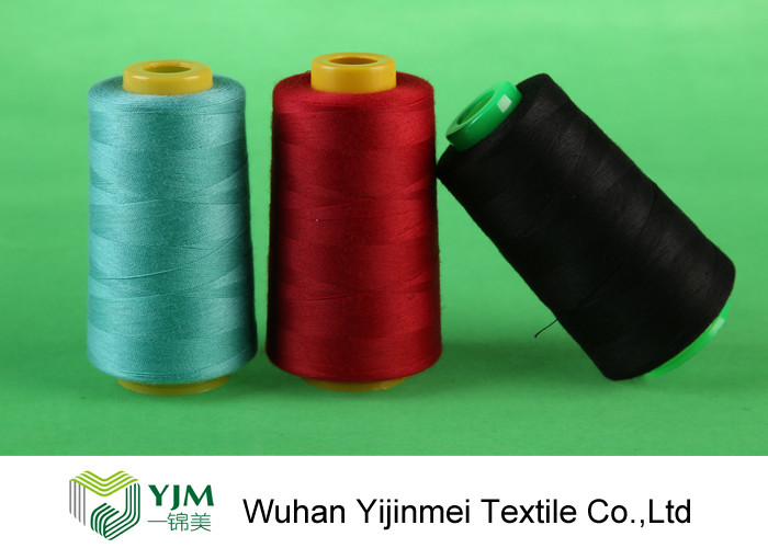Dyed Plastic / Paper Core Spun Polyester Sewing Thread For Leather Products