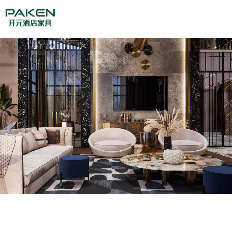 Luxury And Elegant Style Customize Luxury Modern Villa Living Room Furniture