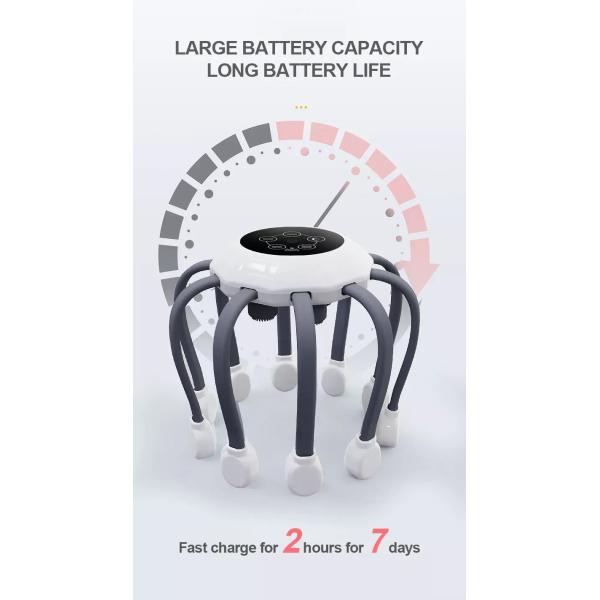 Automatic Octopus Claw Scalp Massager Head Massage Instrument For Decompression