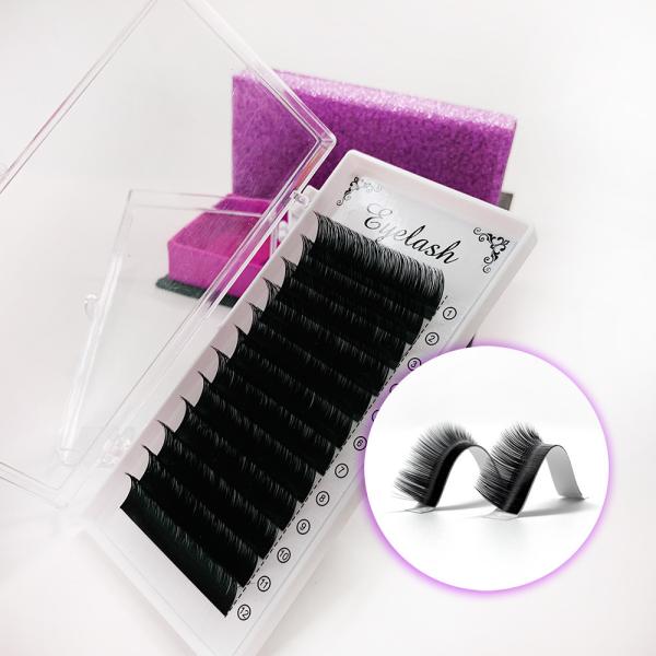 0.07 Korea Silk Lashes Soft Russian Volume Lash Extensions Professional