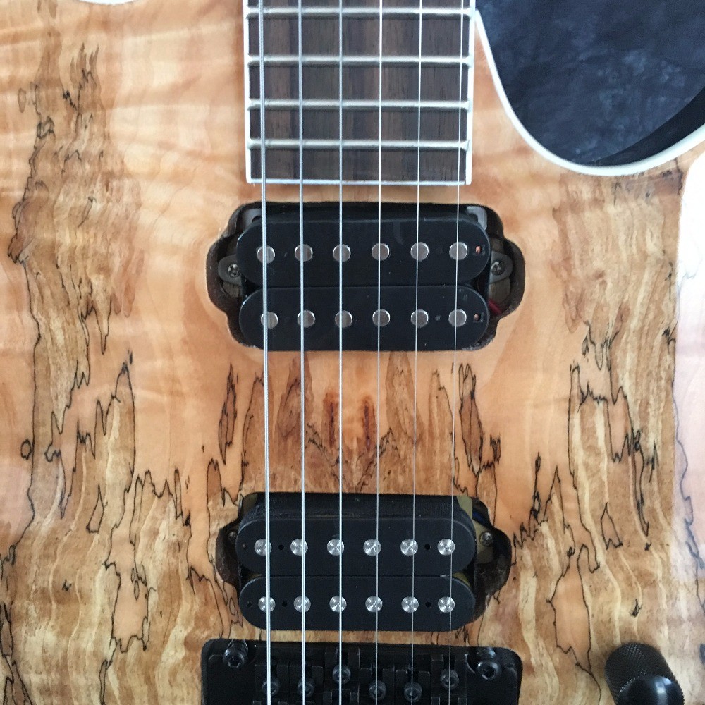 Hot Selling 6 Strings Brown Quilted Finish Jackson Electric Guitars With Black Hardwares