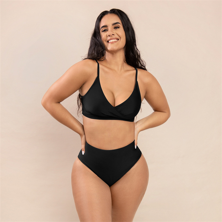 High Waist Beachwear Summer Bikini for Women Sexy Fitness Swimwear Custom Two Pieces
