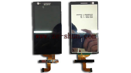 Cell Phone LCD Screen Replacement , Black Sony LT22 Xperia P LCD Complete