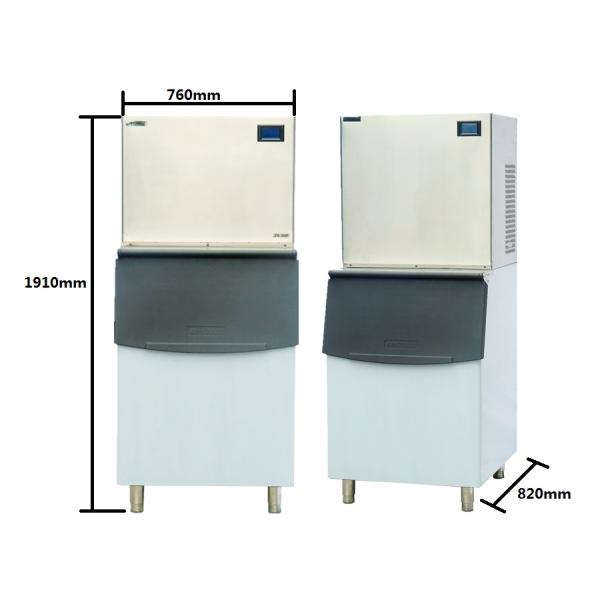 Air Cooling Bar Ice Maker , Stainless Steel 304 Shell Automatic Ice Cube Maker