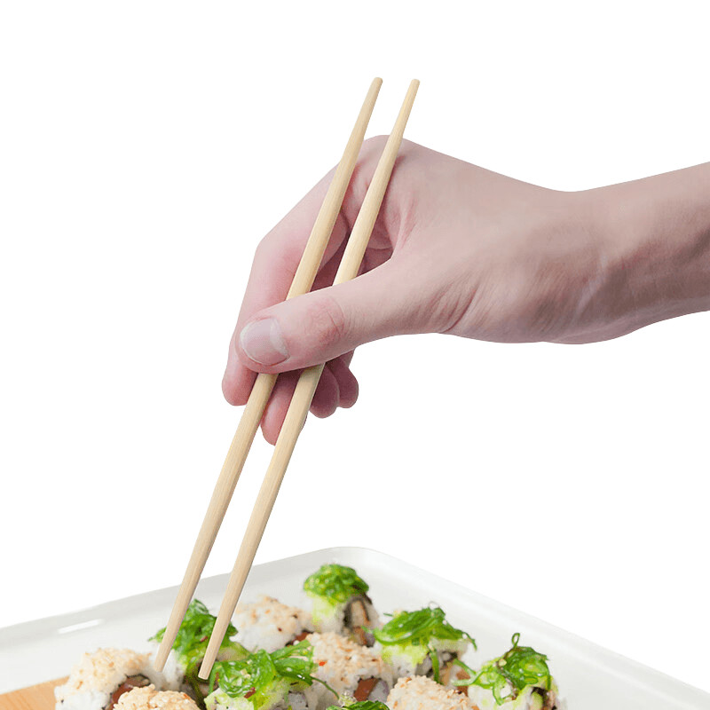 Customizable Disposable Bamboo Chopsticks for Sushi and Japanese Cuisine Natural/Carbonized Modern Design