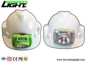 Quality Anti Explosive CREE Rechargeable LED Headlamp 13000lux With OLED Screen Display for sale