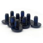 Pre Applied Adhesive Bolt Black Nylon Patch Screw Micro Machining