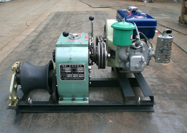 Capstan Cable Winch Puller With Diesel Engine Power Motor 4HP