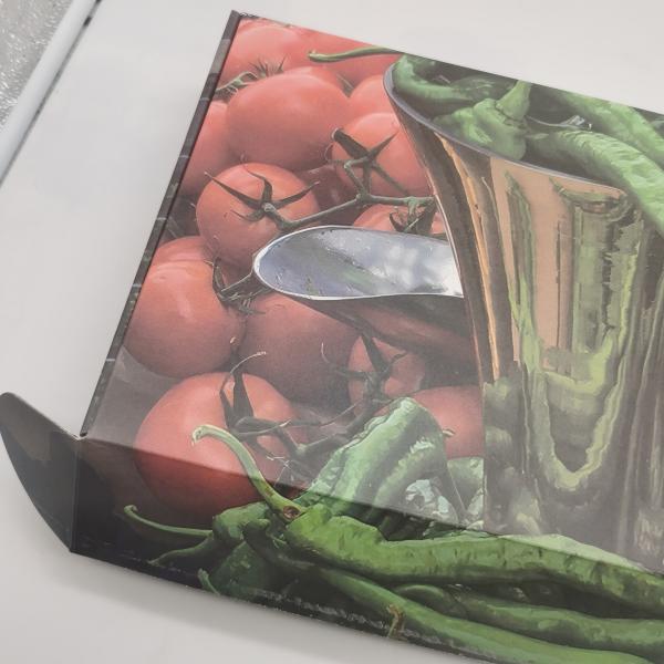 E Flute Matte Paper UV Printing Corrugated Display Boxes For Vegetable And Fruit