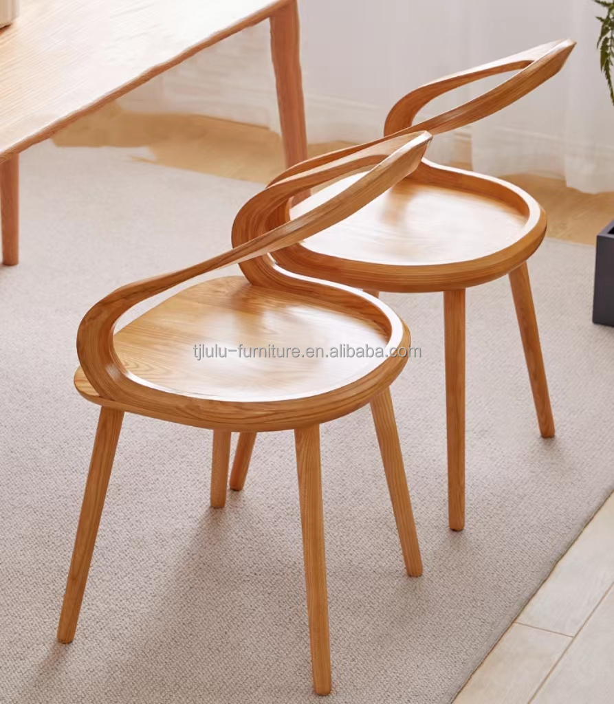 Design Nordic Modern Dining Chair with Customized Designs and Lacquered Finish
