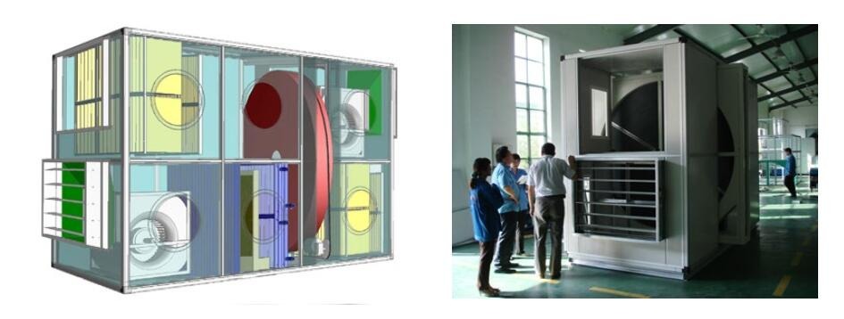 Self Cleaning Rotary Heat Exchanger AHU Enthalpy Wheels for HVAC systems